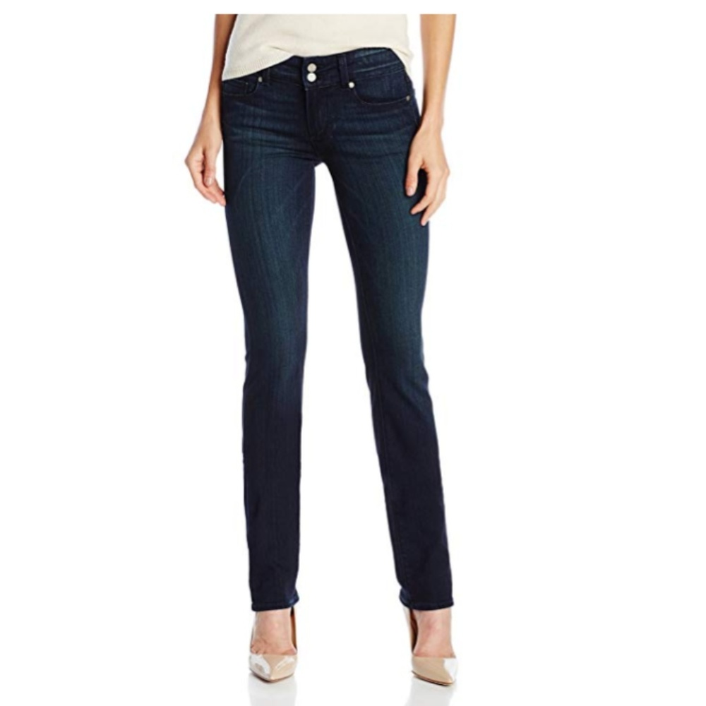 PAIGE Women's Hidden Hills Straight Jeans-Midlake